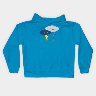 Sad Rain Clouds II Kids Hoodie